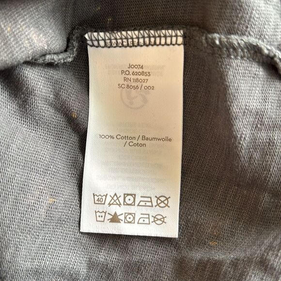 Boden Penny Jersey Dress Gray Floral Print 3/4 Sleeves Size 6P - Picture 10 of 11